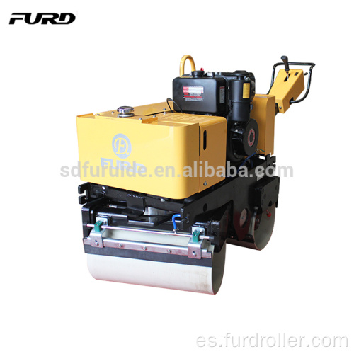 Rodillo de rueda de acero vibratorio manual de motor diesel de alta potencia (FYL-800C)